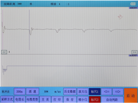 智能型電纜故障測試儀操作界面介紹